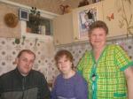 слева направо: Владимир и Алевтина Купцовы, Надежда Манидина